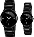 VIGUER CERAMIC CHAIN COUPLE WATCH